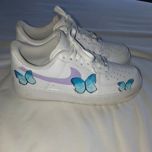 Nike Custom Butterfly’s AF1’s Size Womens US 9